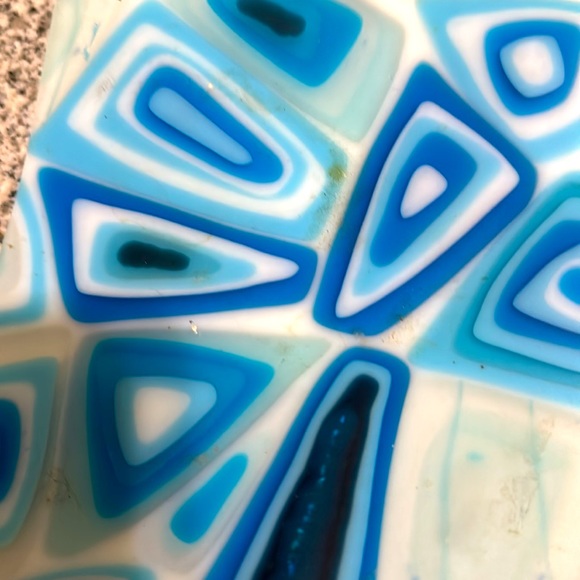 Handmade glass tray from a local artist in Santa Fe, New Mexico. - Picture 5 of 5